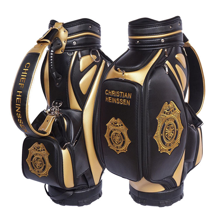 Fire Service Custom Golf Bag - golf gift for Fire Chief