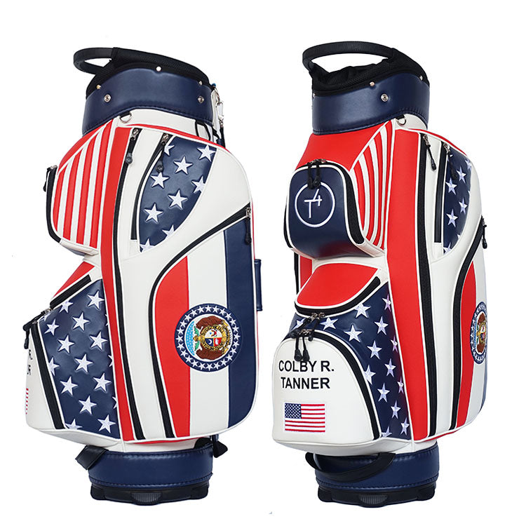 Missouri Flag Custom Golf Bag Customized Cart Bags - - My Custom Golf Bag Global