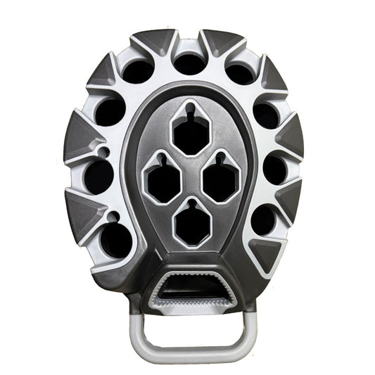 Custom golf cart bag top view - club divider slots