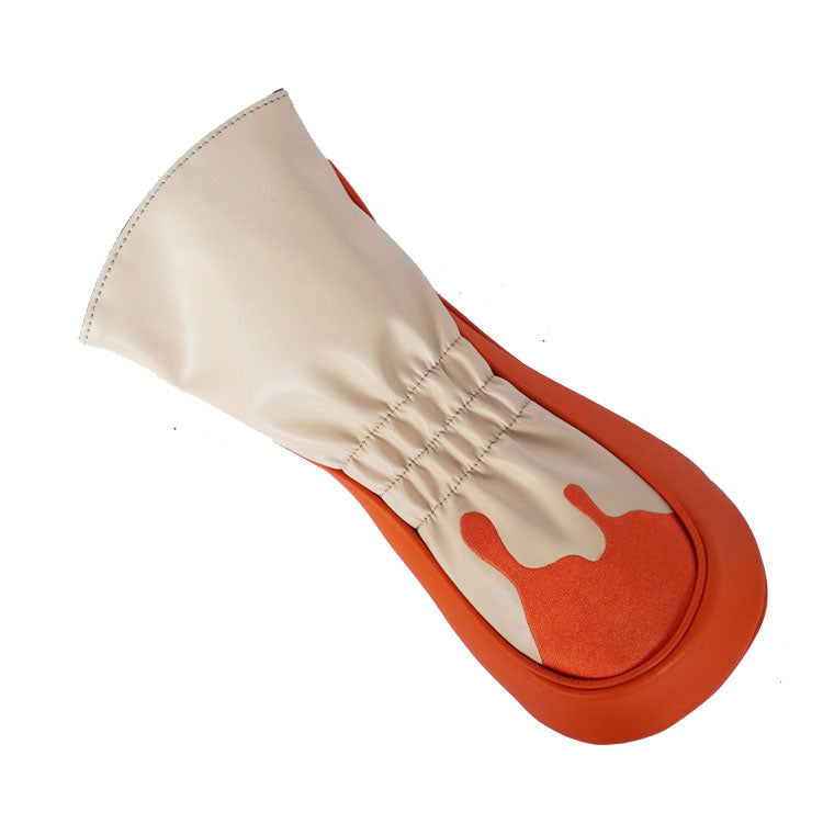 Custom Golf Driver Cover - back view with elastic bands