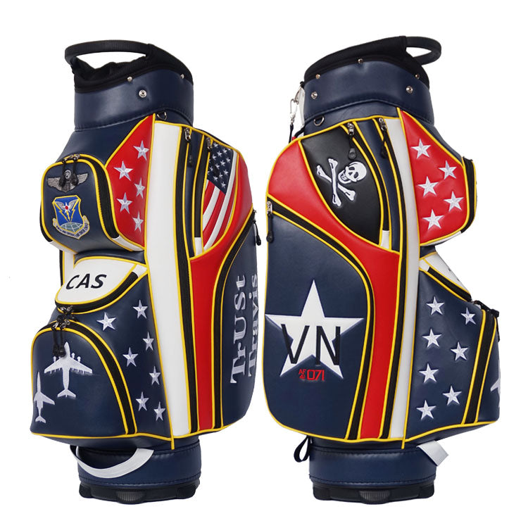 custom golf cart bag US Navy patriotic themed