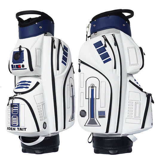 R2D2 golf bag customized with your name and quote