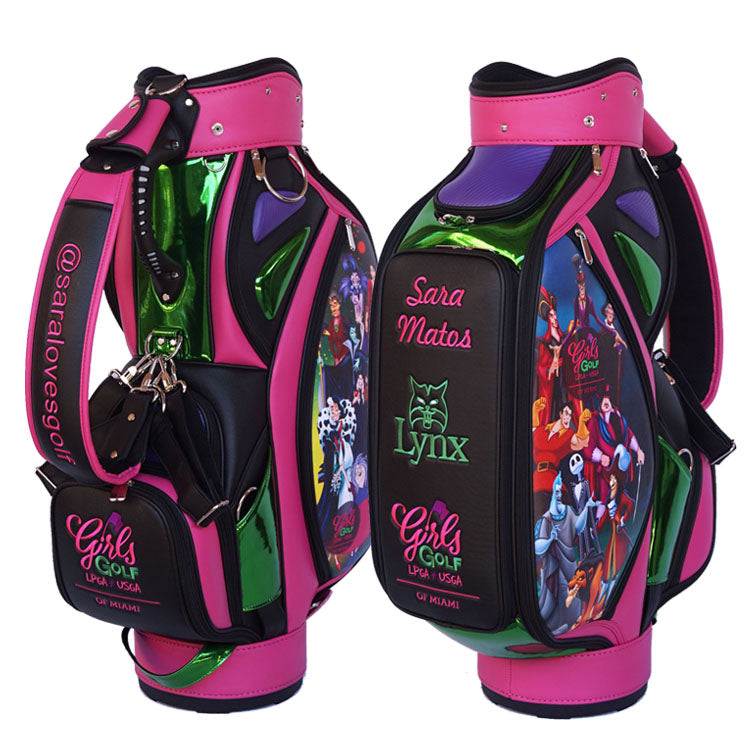 Custom Junior kids Golf Bag embroidery name and logo - Sponsored by Lynx Golf