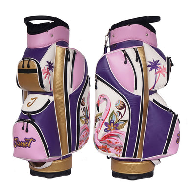 Custom logo Lady Cart Bag with feminine colors and design gift for women golfers