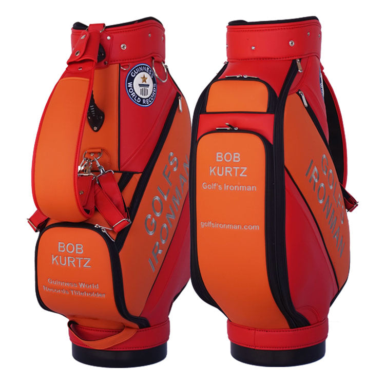 Custom Men's Tour Golf Bags – Personalized with Guinness World Records Logo and Golf Pro's Name