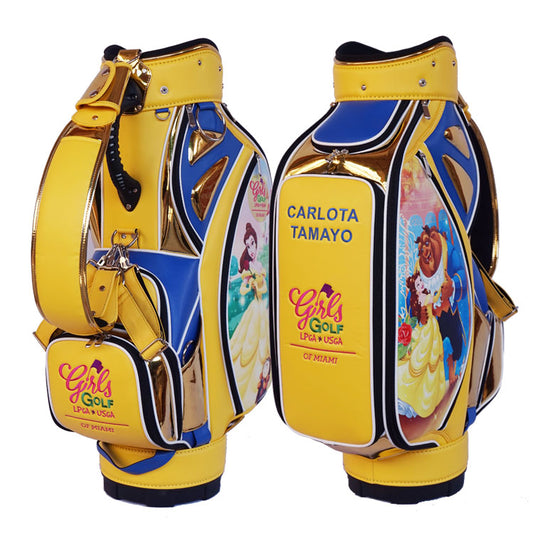 Personalized junior staff golf bag with custom colors