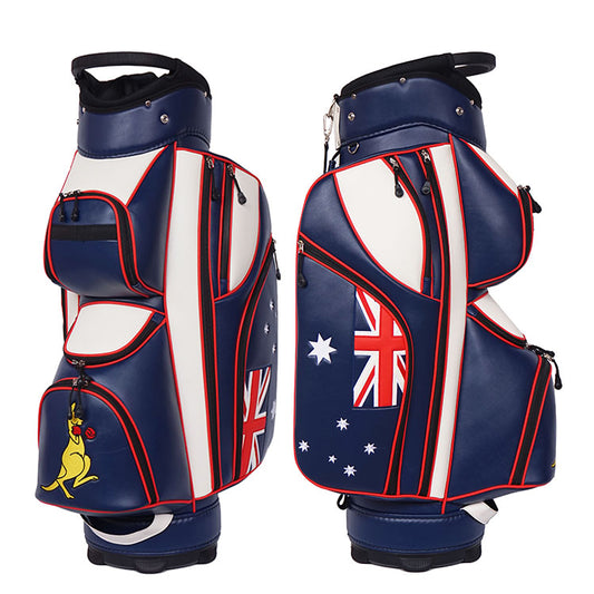 custom Australian Flag golf bag - Brisbane, Sydney, Gold Coast, Sunshine Coast, Perth, Cairns, Melbourne, Adelaide, Canberra