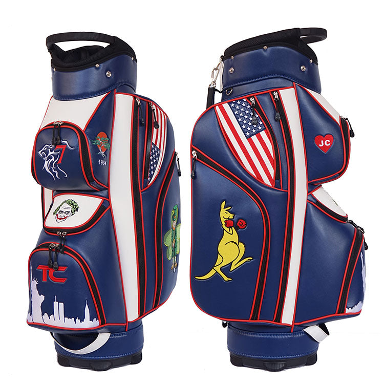 customized golf cart bag boxing kangaroo US theme