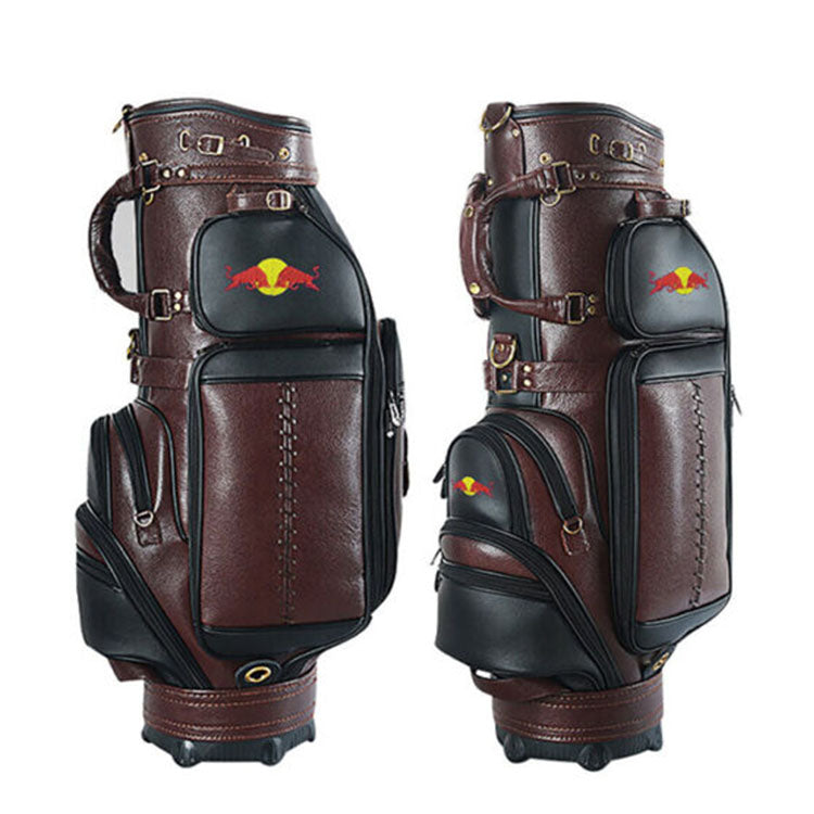 Custom Genuine Leather Golf Tour Bag Customized with your name & logo