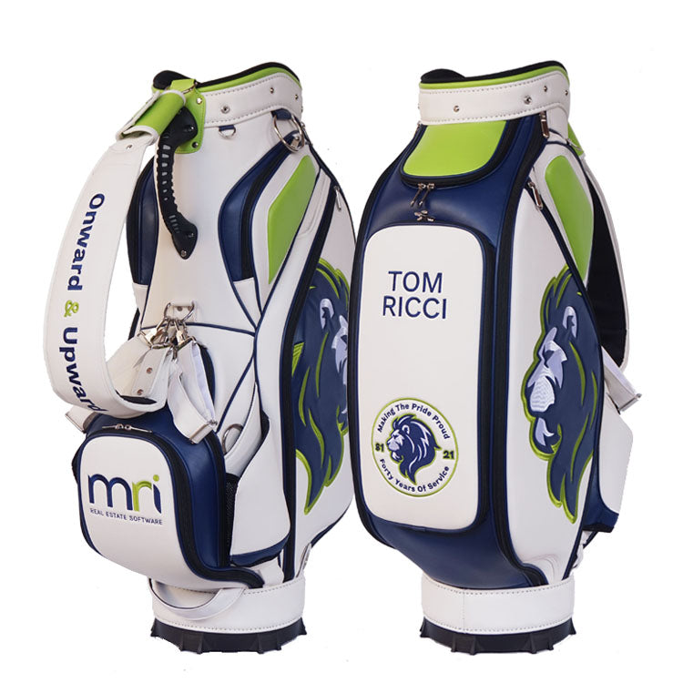 White Custom Golf Tour Bag Vessel USA