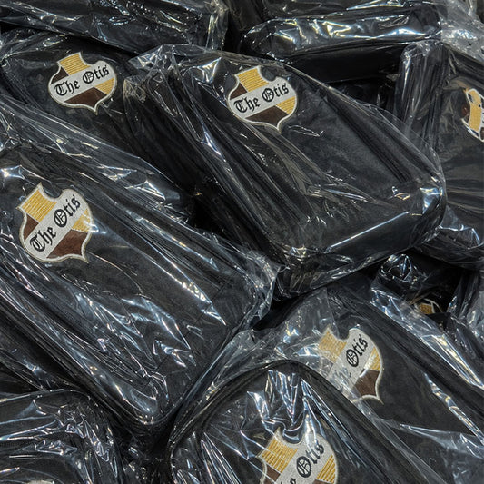 Black custom shoe bag packaging 