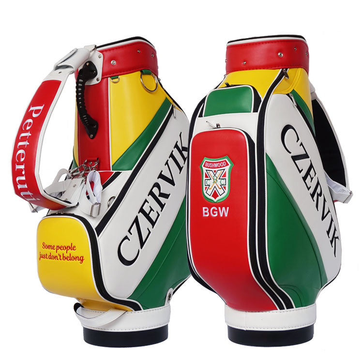 Caddyshack Tribute AL CZEVIK Custom Golf Bag with bushwood country club logo and personalized name