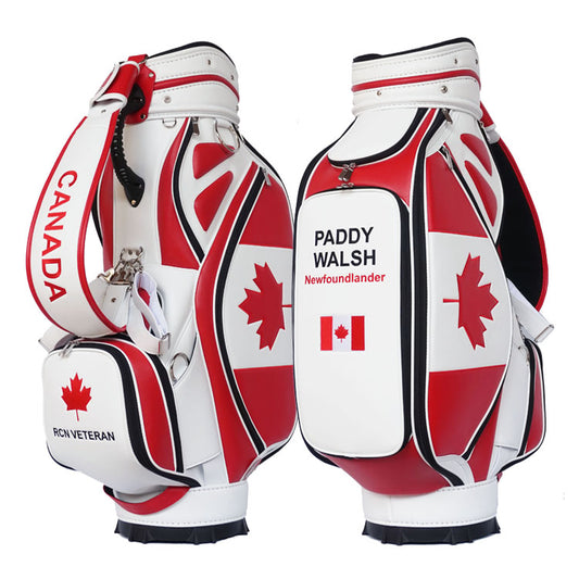 Canadian Flag Golf Bag personalized with your name and logo 