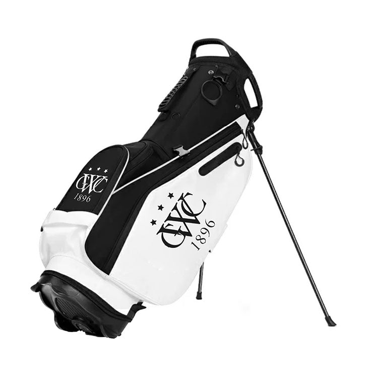 Carbon Fiber Legs Golf Stand Bag - Black and white