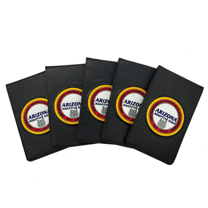 Custom Golf Yardage Book Covers - Arizona Golf logo embroidery