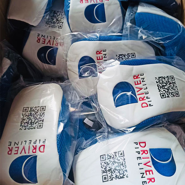 Custom Mesh Golf Driver Covers individually packaged