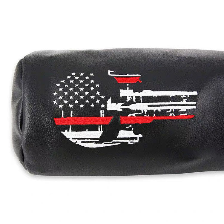 Custom barrel golf headcover with personalized embroidery
