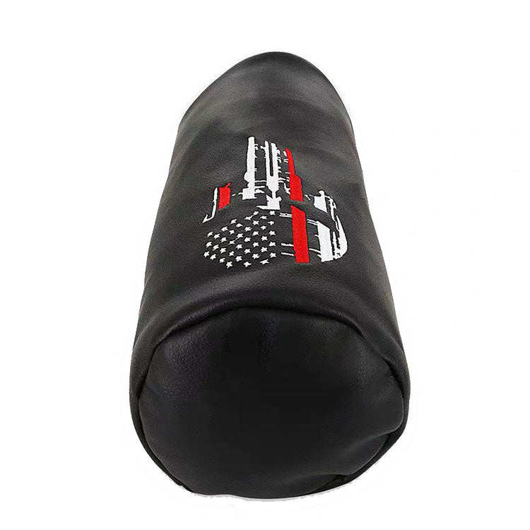 Custom barrel golf headcover top view