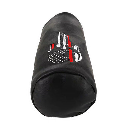 Custom barrel golf headcover top view