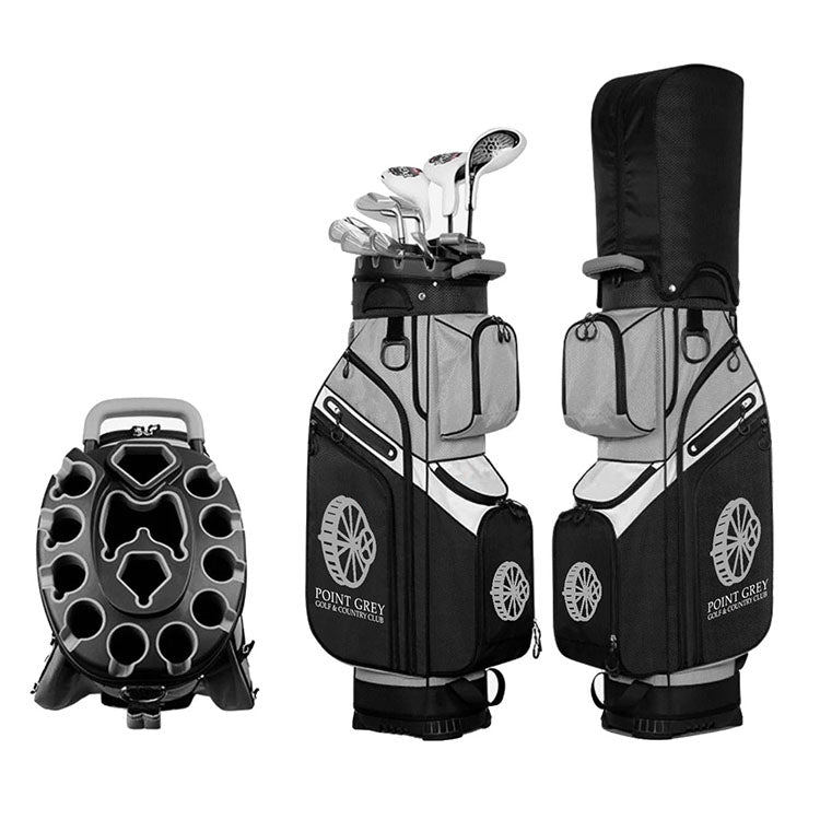 Custom golf cart bag bulk order - Unique Club Divider top Eliminating Club Clatter
