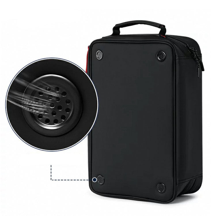 Custom logo golf shoe bags best gift for golfer - back view ventilation 