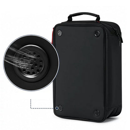 Custom logo golf shoe bags best gift for golfer - back view ventilation 