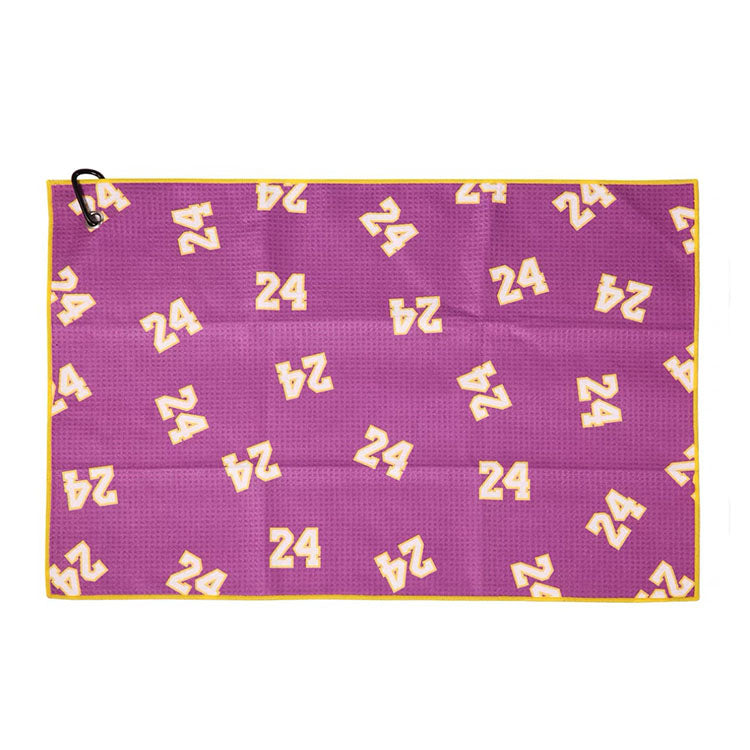 Kobe Bryant 24 Custom waffle weave golf towel 