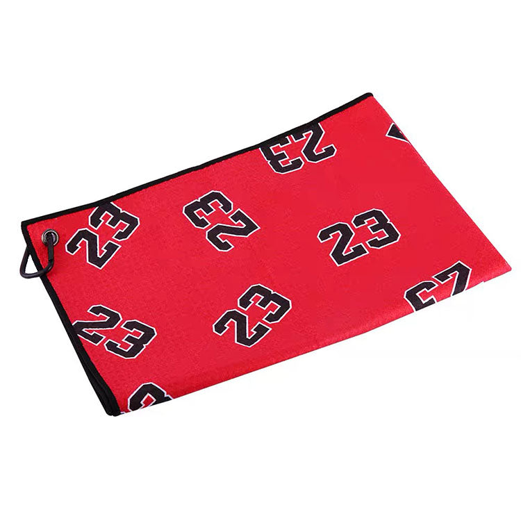 Michael Jordan 23 Custom logo waffle weave golf towel 