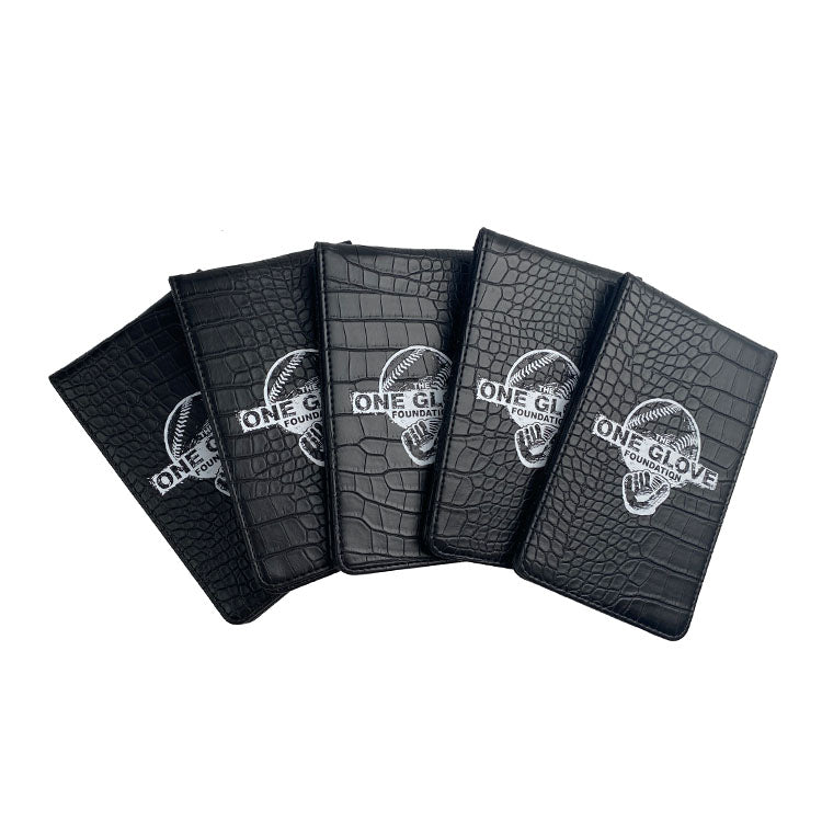 Premium golf yardage book cover with customized artwork