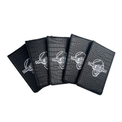 Premium golf yardage book cover with customized artwork