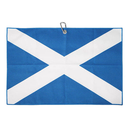 Scottish flag waffle custom golf towels