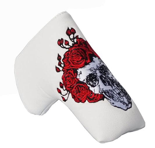 skull & roses golf putter cover