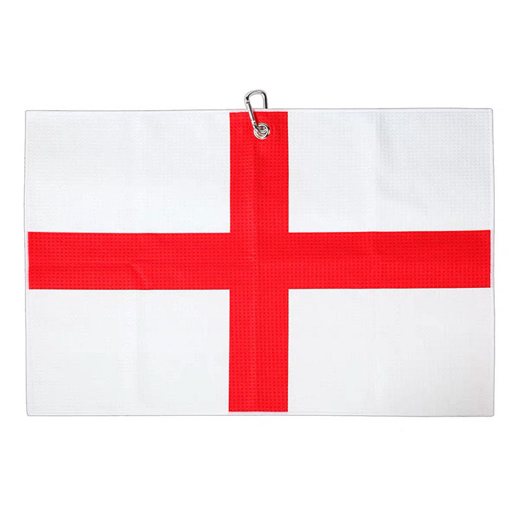 UK microfiber custom golf towel - flag of Saint George