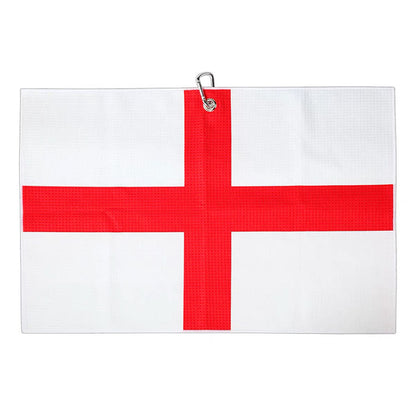 UK microfiber custom golf towel - flag of Saint George