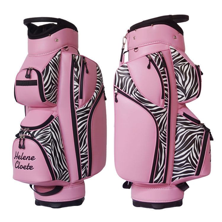 Zebra print custom golf bag for women