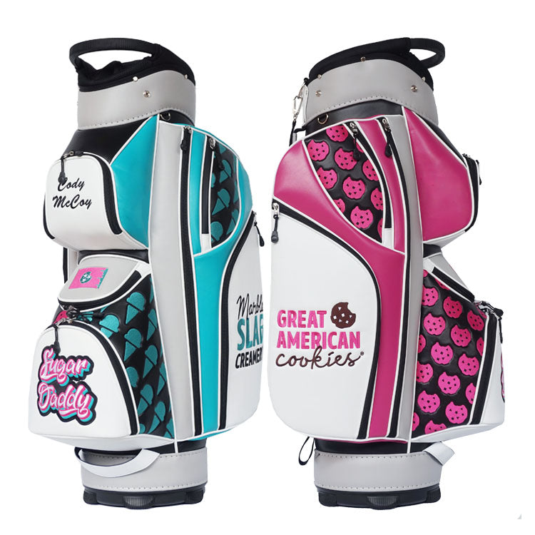 branded logo custom golf cart bags