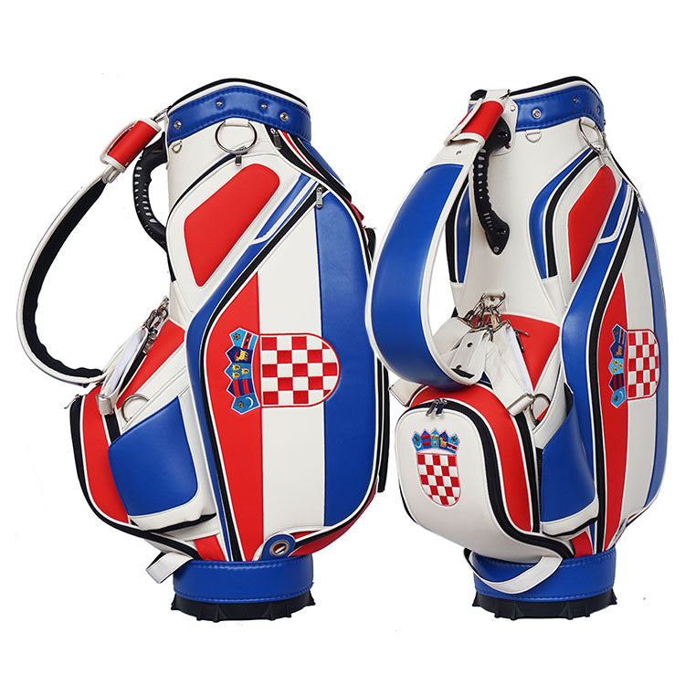 Custom Croatian Flag golf bag staff tour bags Croatia - My Custom Golf Bag Global