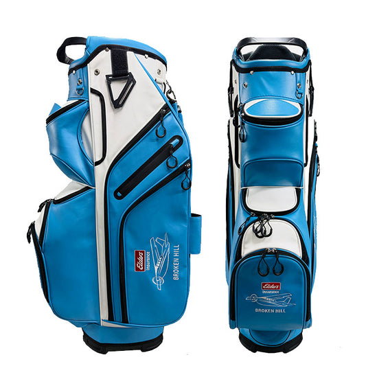 custom golf cart bag customised with company logo