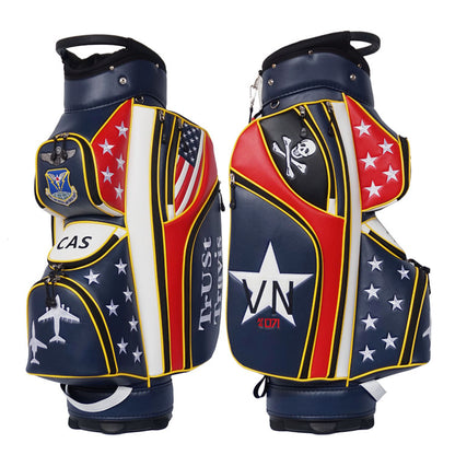 custom golf cart bag US Navy patriotic themed