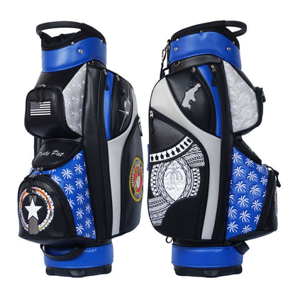 custom golf bag Veteran Guam Militery Retirement gift Saipan Tribal 