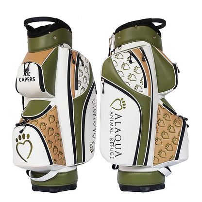 custom golf cart bag full length divider - charity golf products