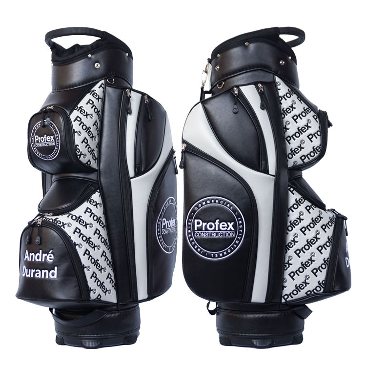 custom golf cart bag with branded logo embroidery