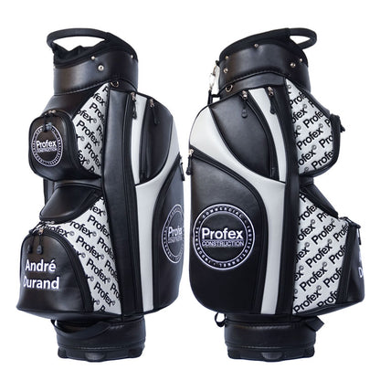 custom golf cart bag with branded logo embroidery