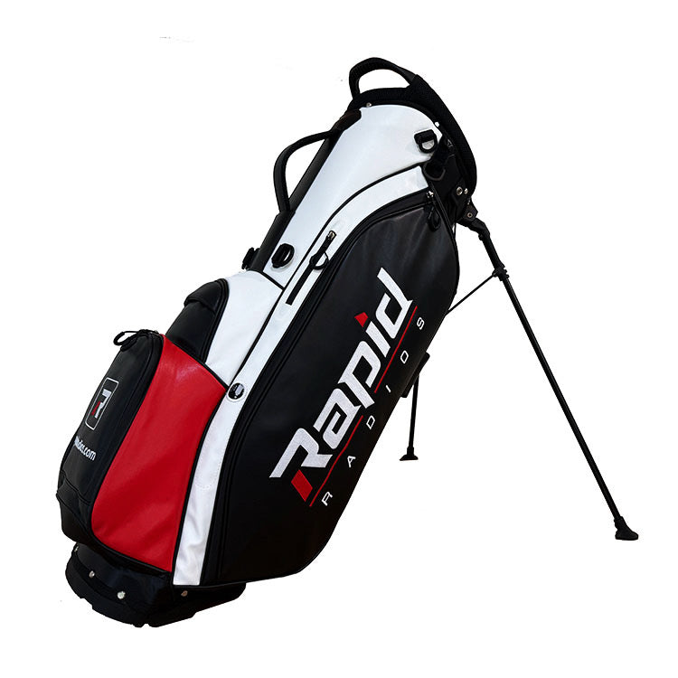 custom microfiber leather golf stand bag - waterproof zippers