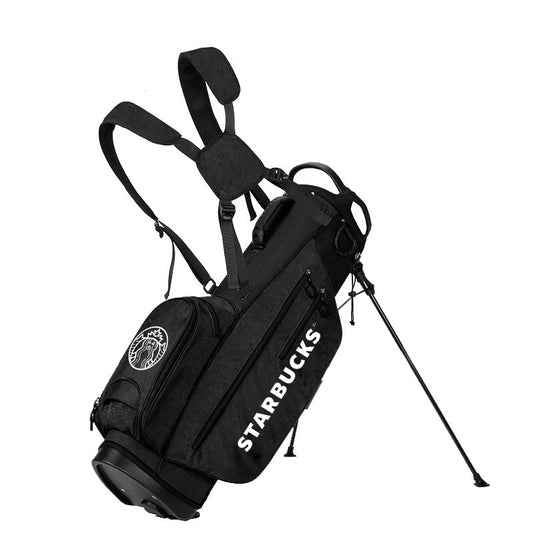 custom lightweight golf stand bag - black waterproof polyester 