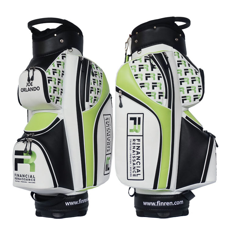 mens golf cart bag with customized logo and name