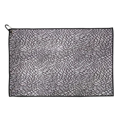 elephant print waffle weave golf towel 