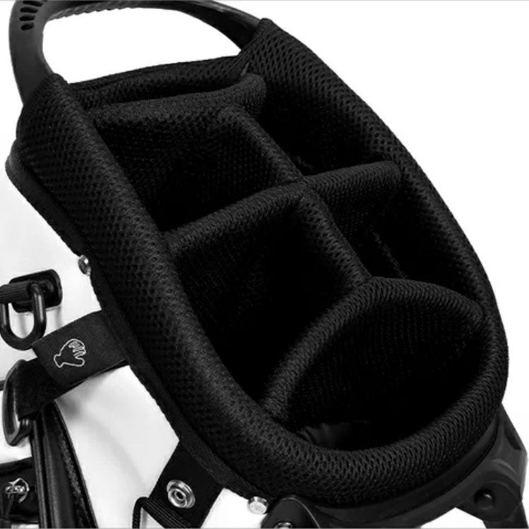 luxury custom microfiber leather golf stand bag - 6 dividers 