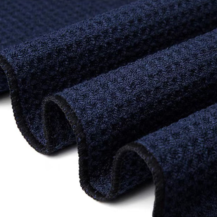 premium custom logo golf towel - navy blue