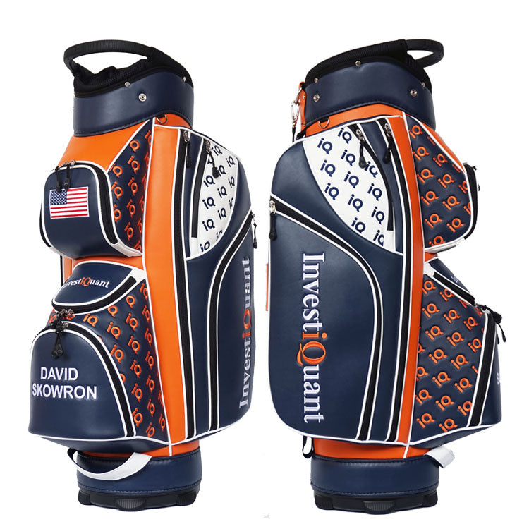 uniquely customized golf cart bag with logo and name